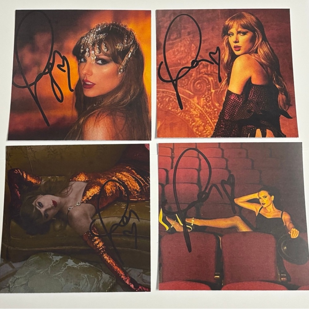Fanmade Taylor Swift The Life of a Showgirl Signed Print Set